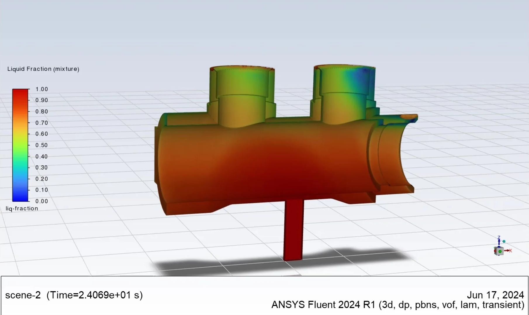 شبیه‌سازی فرایند انجماد مذاب در صنایع ریخته‌گری Casting and Fluent